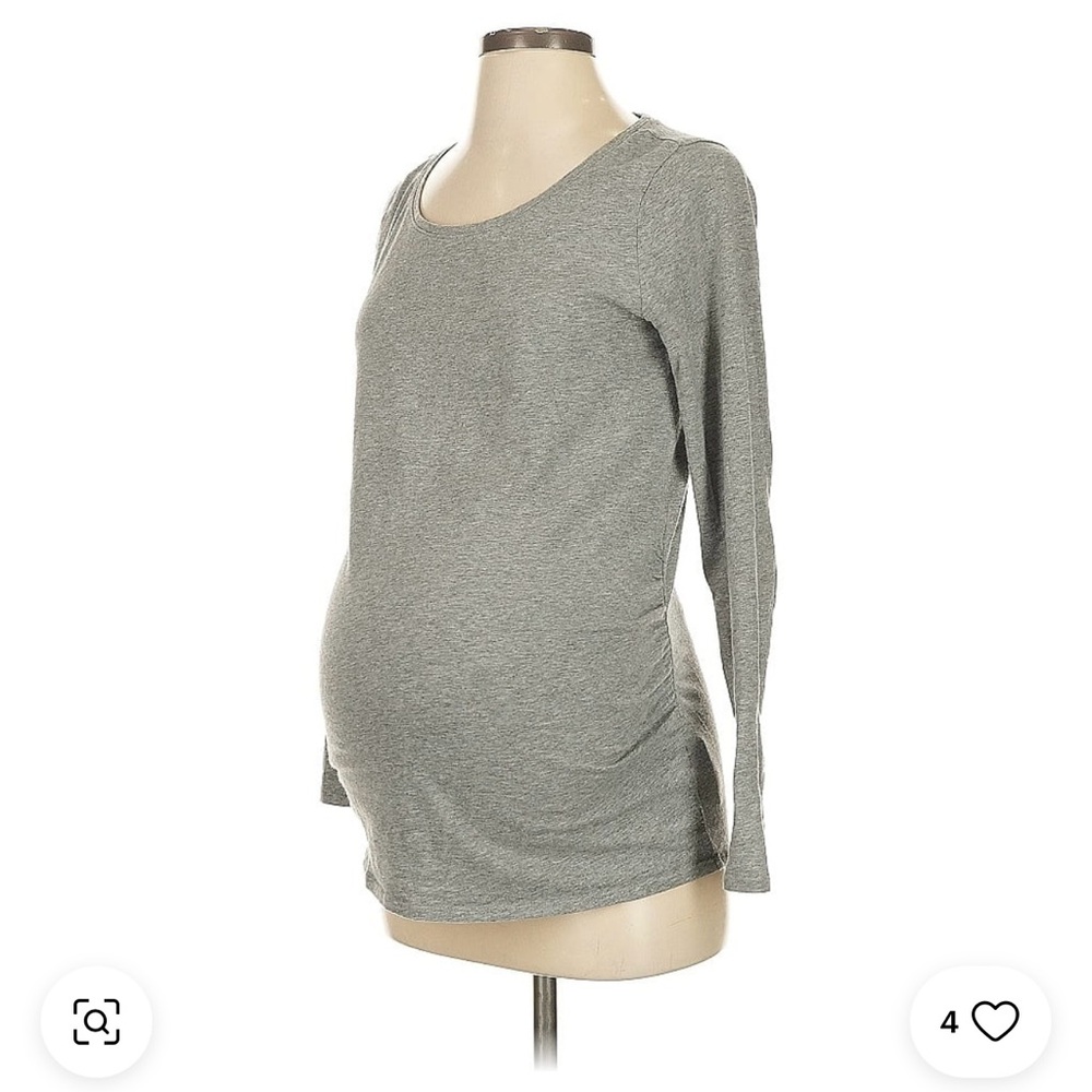 Gray Maternity Top